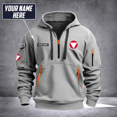 Soldier Austria customize Hoodie Half Zipper