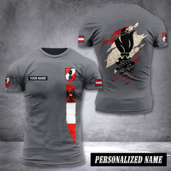 Firefighter Austria customize T-shirt back