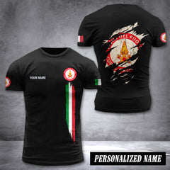 Firefighter Italy customize T-shirt back