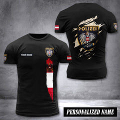 Polizei Austria customize T-shirt back