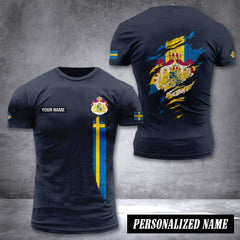 Sweden customize T-shirt back