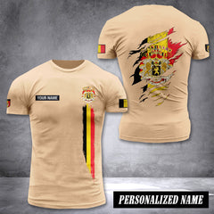 Belgium customize T-shirt back