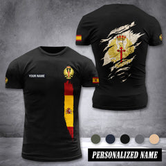 Soldier Spain customize T-shirt back