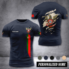 Firefighter Portugal customize T-shirt back