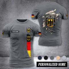 Polizei Germany customize T-shirt back