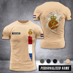 Soldier Netherland customize T-shirt back army