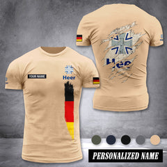 Soldier German customize T-shirt back army