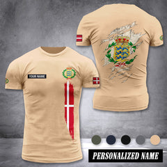 Soldier Denmark customize T-shirt back army