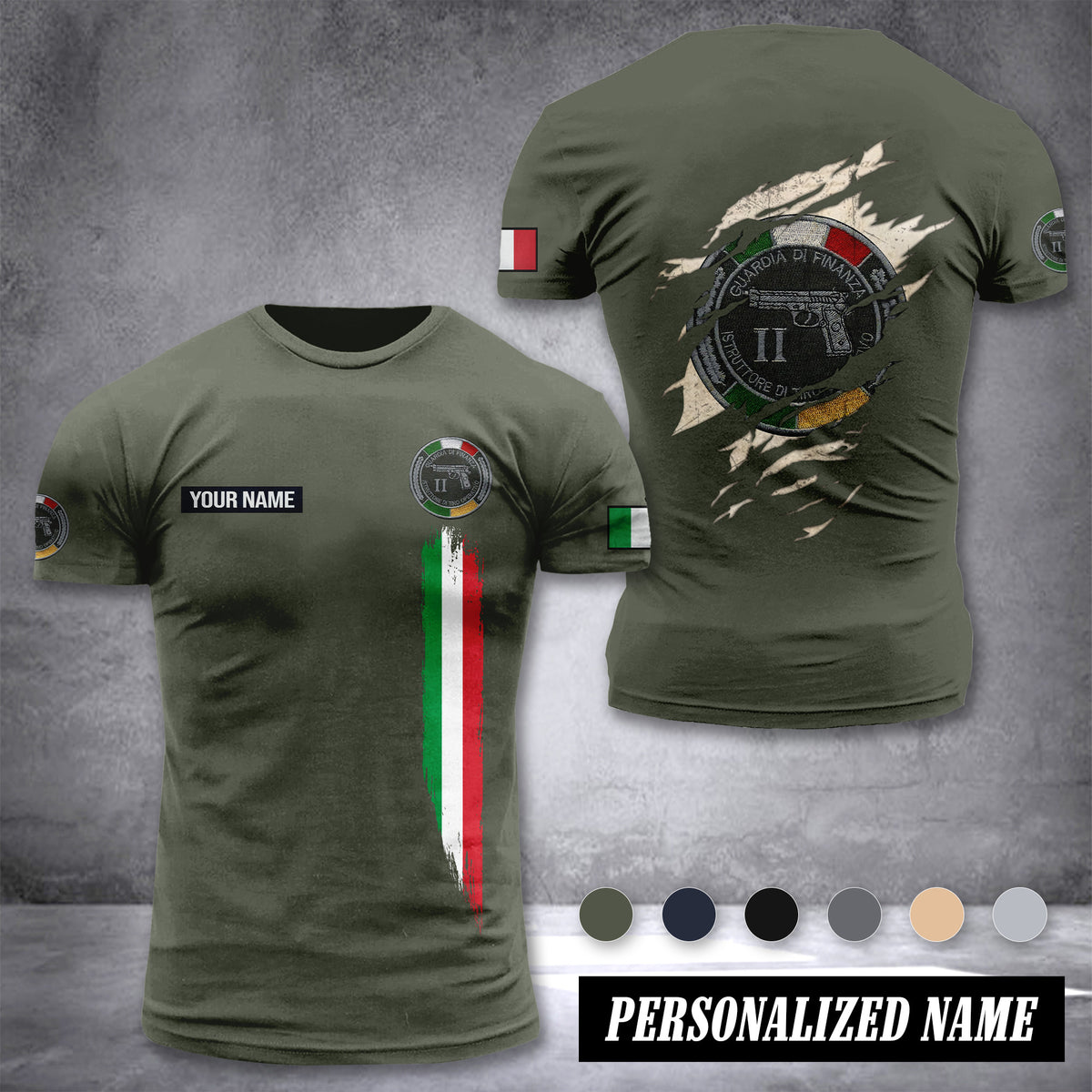 Guardia di Finanza customize T-shirt back