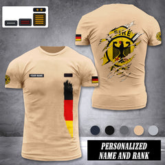 Firefighter Germany customize rank T-shirt