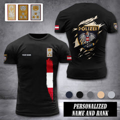 Polizei Austria customize rank T-shirt