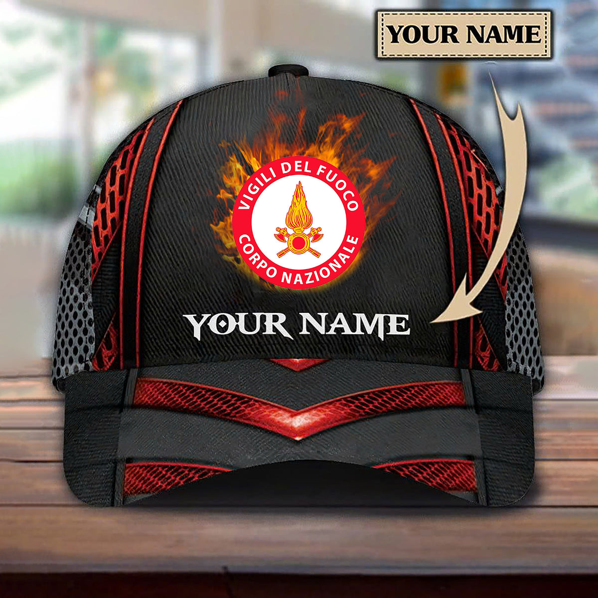 Firefigter italy cap 3d printed 245