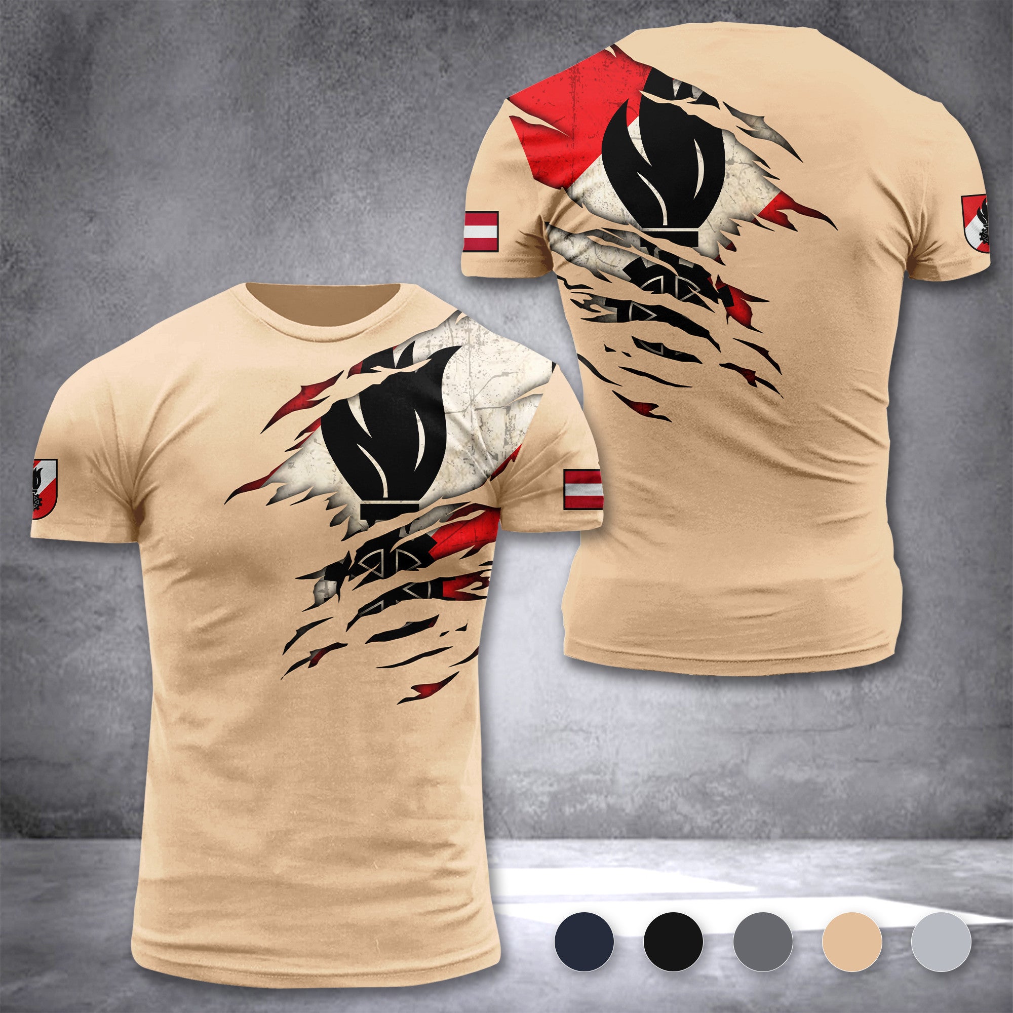 Firefighter Austria customize T-shirt 304