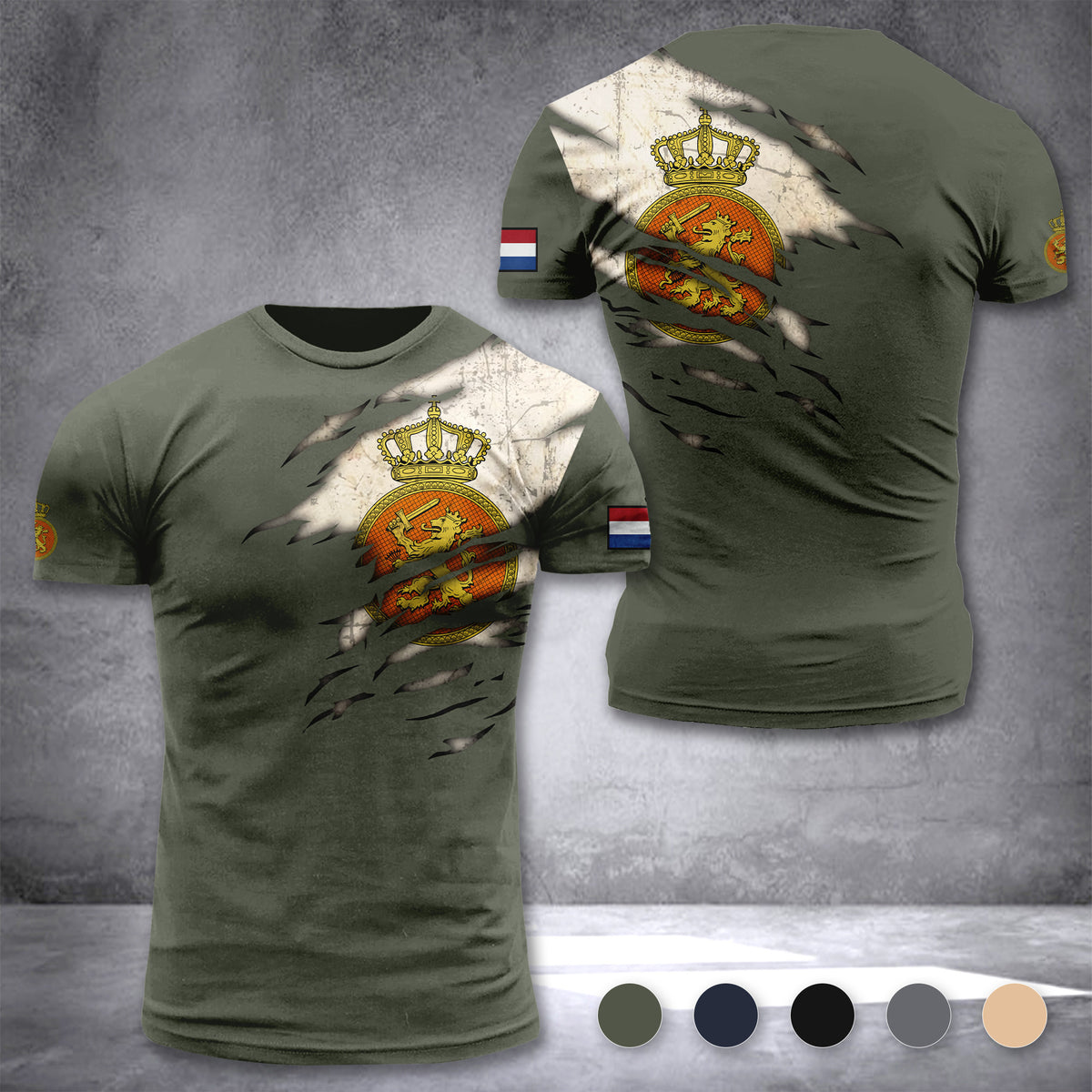 Soldier Netherlands Army customize T-shirt
