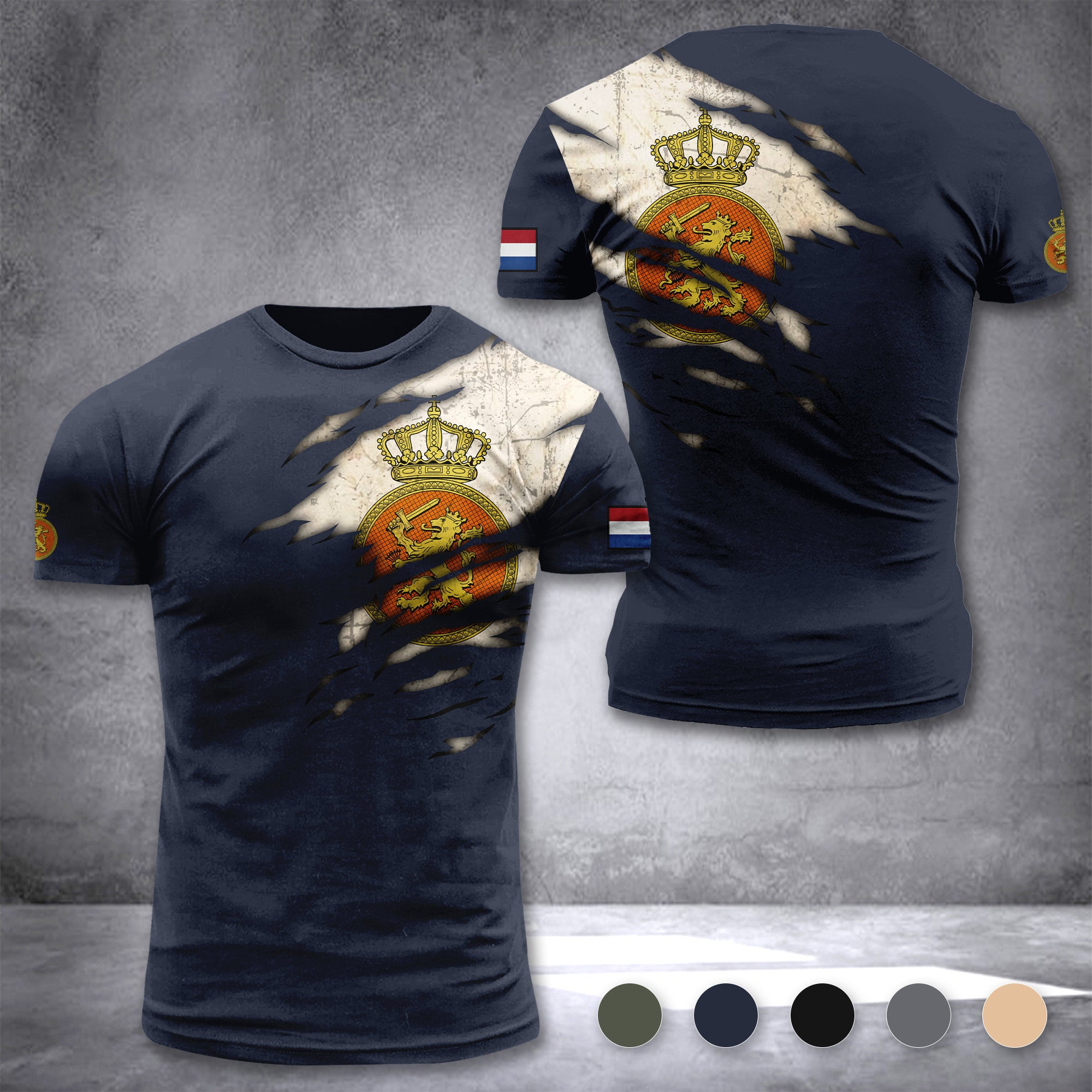 Soldier Netherlands Army customize T-shirt