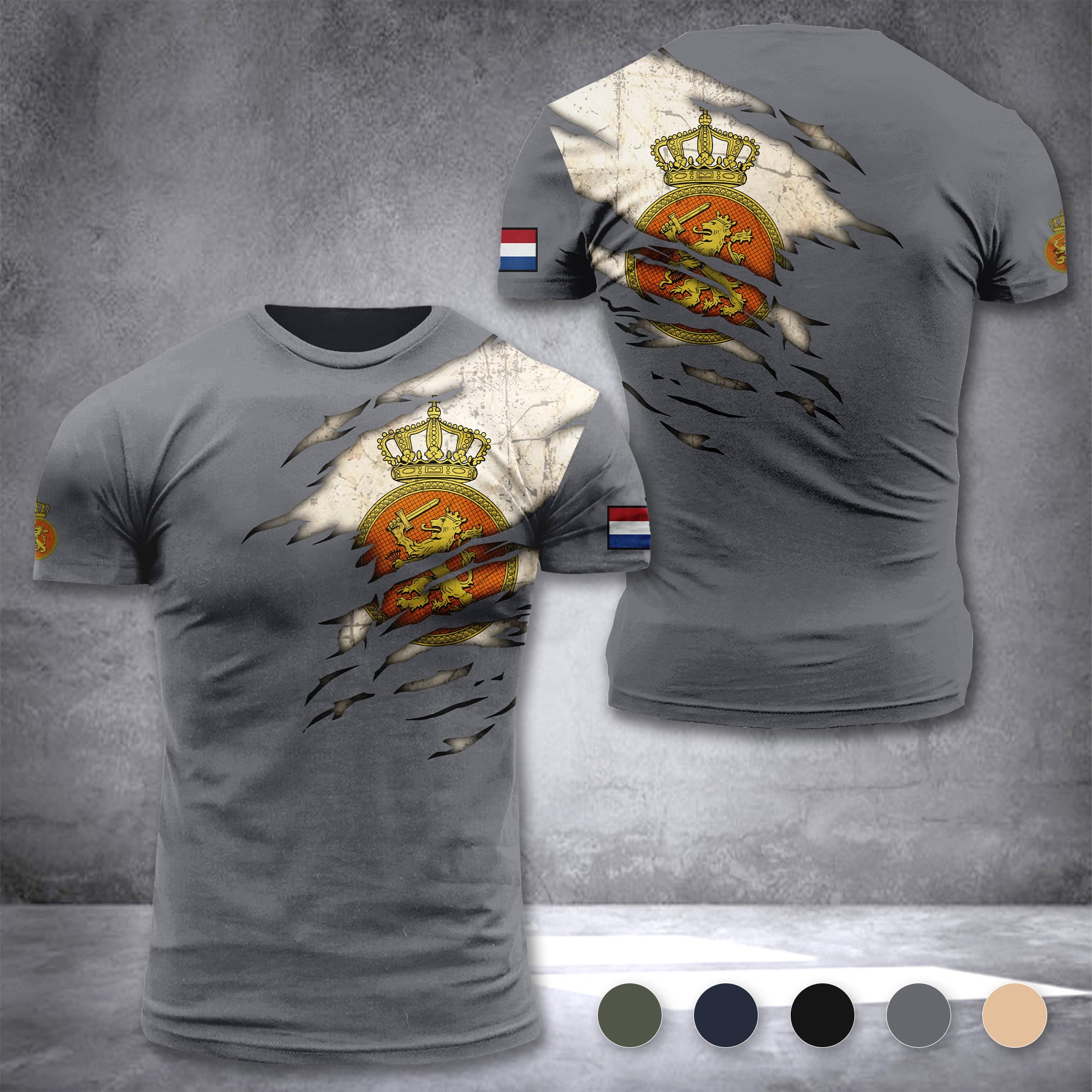Soldier Netherlands Army customize T-shirt
