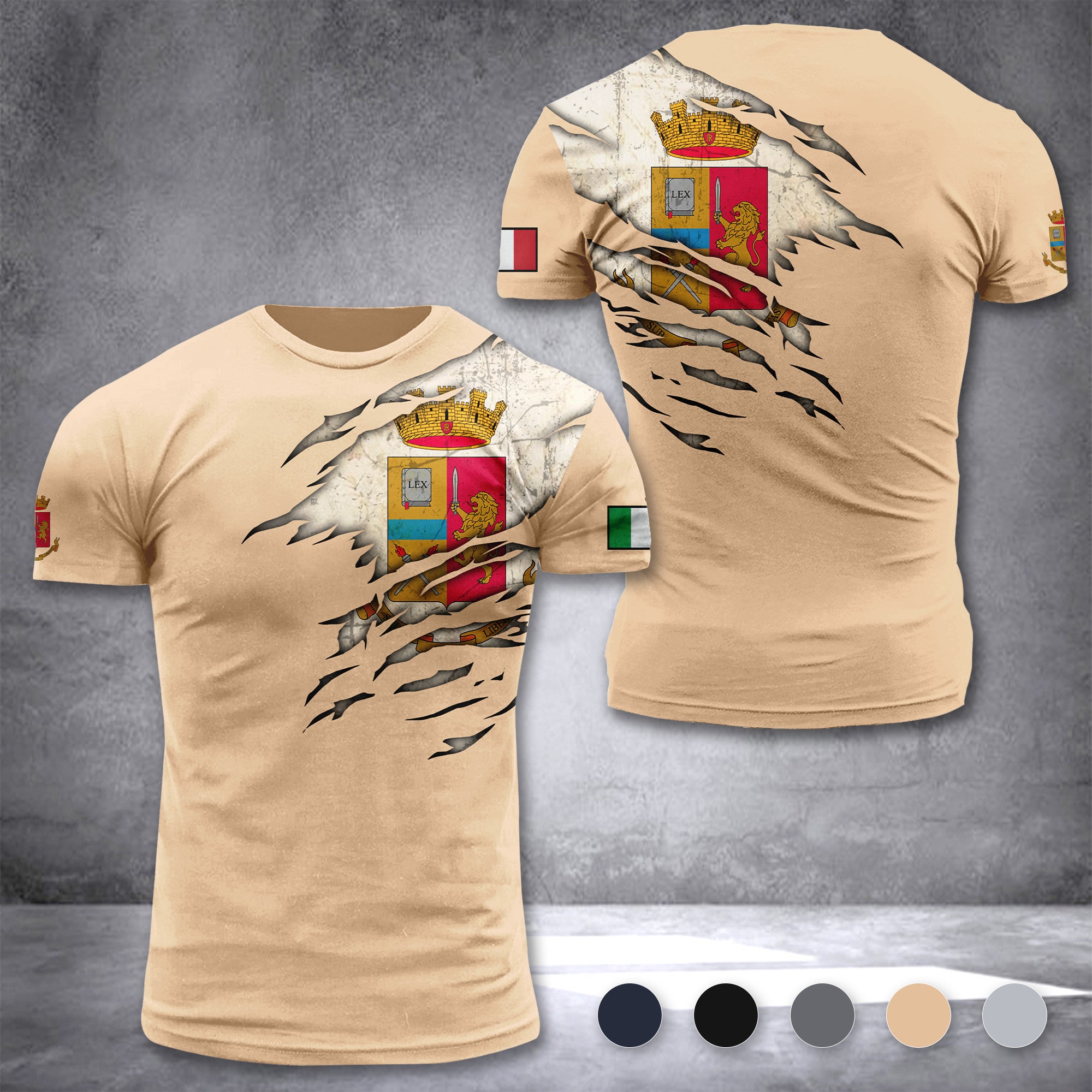 Polizia Di Stato customize ranking T-shirt