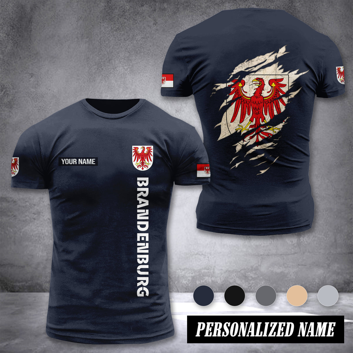 Brandenburg customize T-shirt back