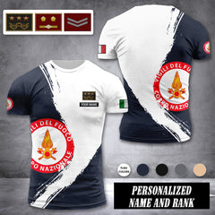 Firefighter Italy customize ranking T-shirt color