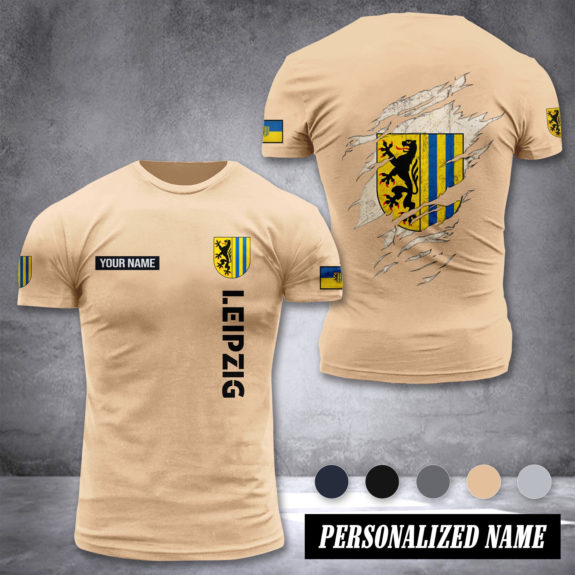 Leipzig customize T-shirt back