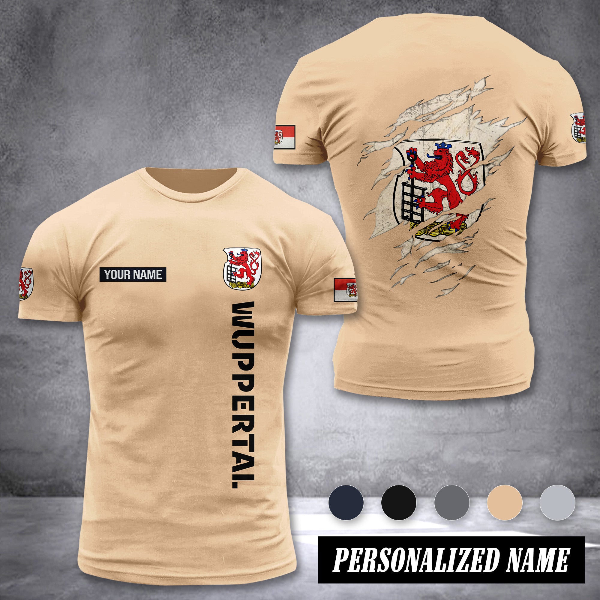 Wuppertal customize T-shirt back
