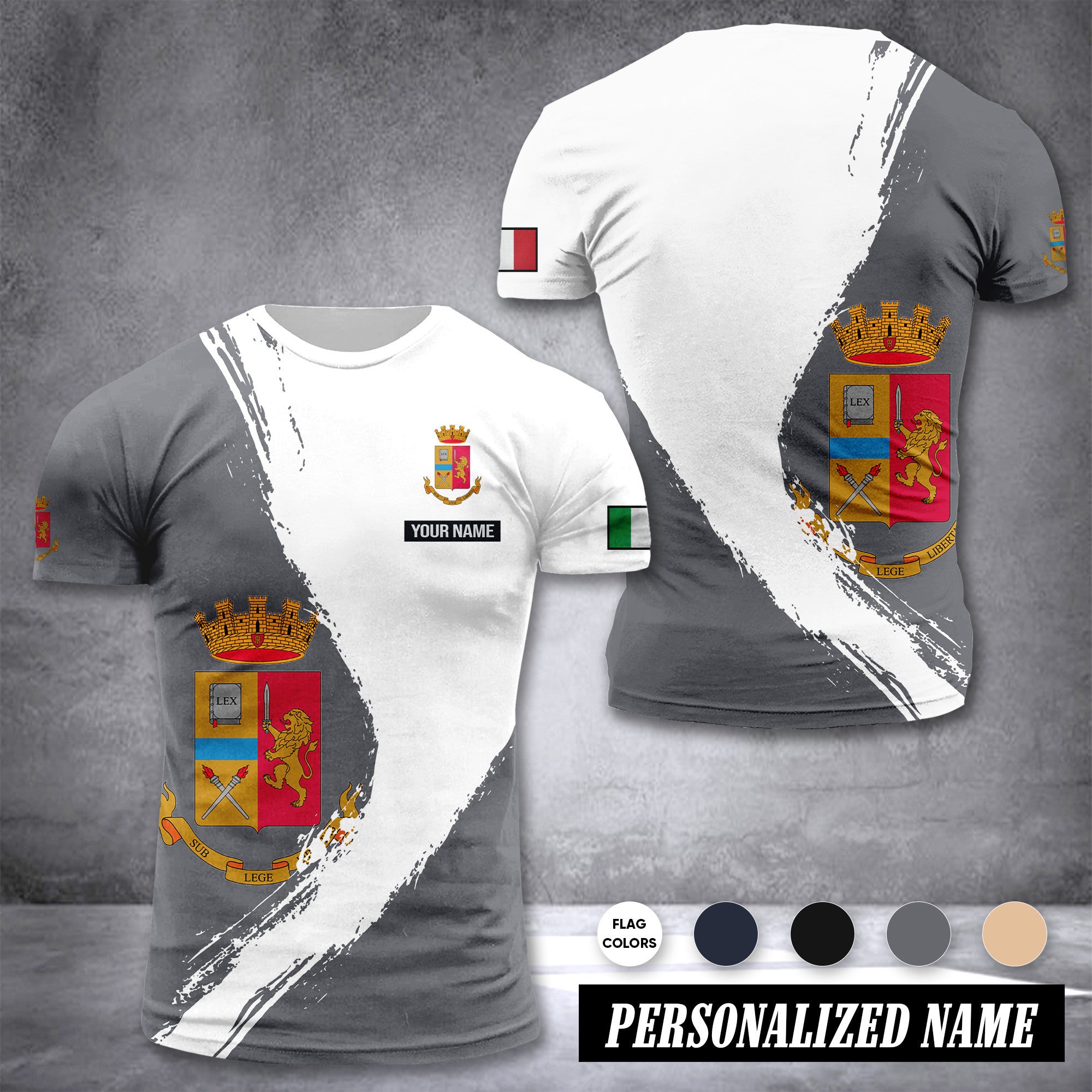 polizia di stato customize T-shirt color