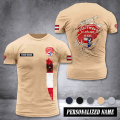 Feuerwehr St. Pölten-Stadt Firefighter Amstetten customize T-shirt back