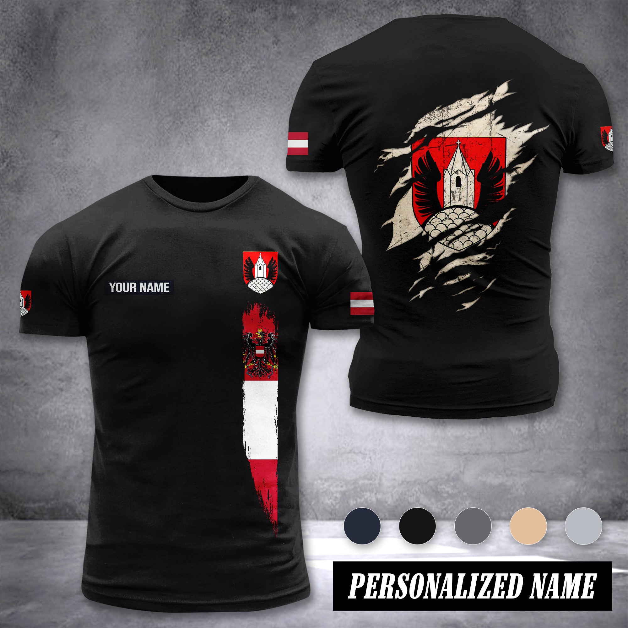 Feuerwehr Zellerndorf customize T-shirt back