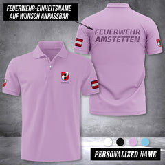 Firefighter Austria customize polo back