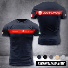 Firefighter Italy customize T-shirt back 36