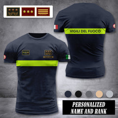 Firefighter Italy customize ranking T-shirt comfor