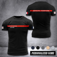 Firefighter France customize ranking T-shirt comfor