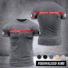 Firefighter France customize ranking T-shirt comfor