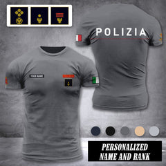 Polizia customize ranking T-shirt comfor