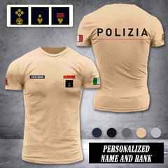 Polizia customize ranking T-shirt comfor