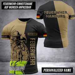 Firefighter Germany customize t shirt 3d FO