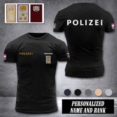 Polizei austria customize ranking T-shirt comfor