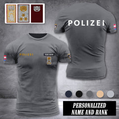 Polizei austria customize ranking T-shirt comfor