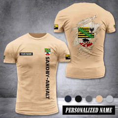 Saxony-Anhalt customize T-shirt back