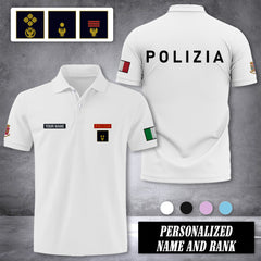 Polizia italy customize polo back