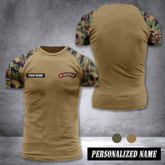 Swiss army customize T-shirt back camo