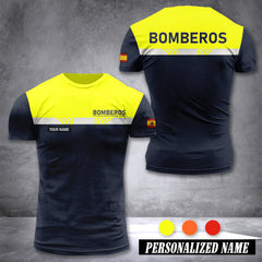 Firefighter Spain customize T-shirt back XC