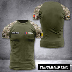 Belgium army customize T-shirt back camo
