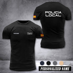 Policia Local Spain customize ranking T-shirt comfor