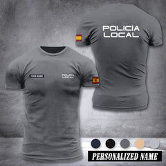 Policia Local Spain customize ranking T-shirt comfor