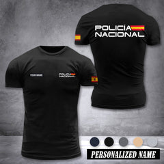Policia Nacional Spain customize ranking T-shirt comfor