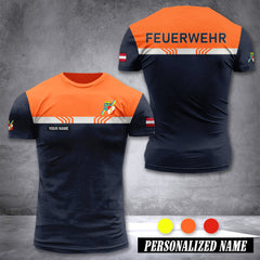 Firefighter Lower Austria customize T-shirt back XC