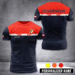 Firefighter Lower Austria customize T-shirt back XC