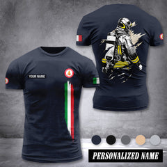 Firefighter Italy customize T-shirt CB