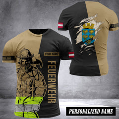 Firefighter Lower Austria customize T-shirt back 197